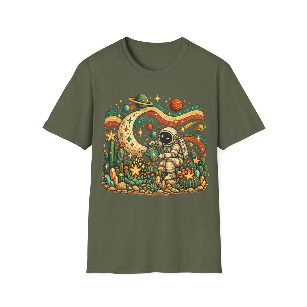 Folk Astronaut Gardener T-Shirt product image 11