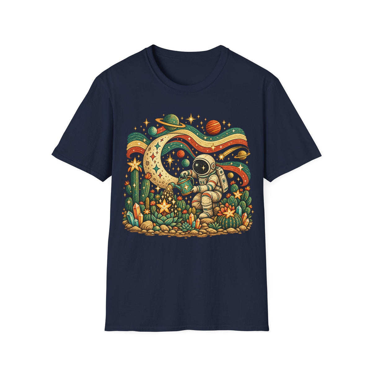 Folk Astronaut Gardener T-Shirt product image 14