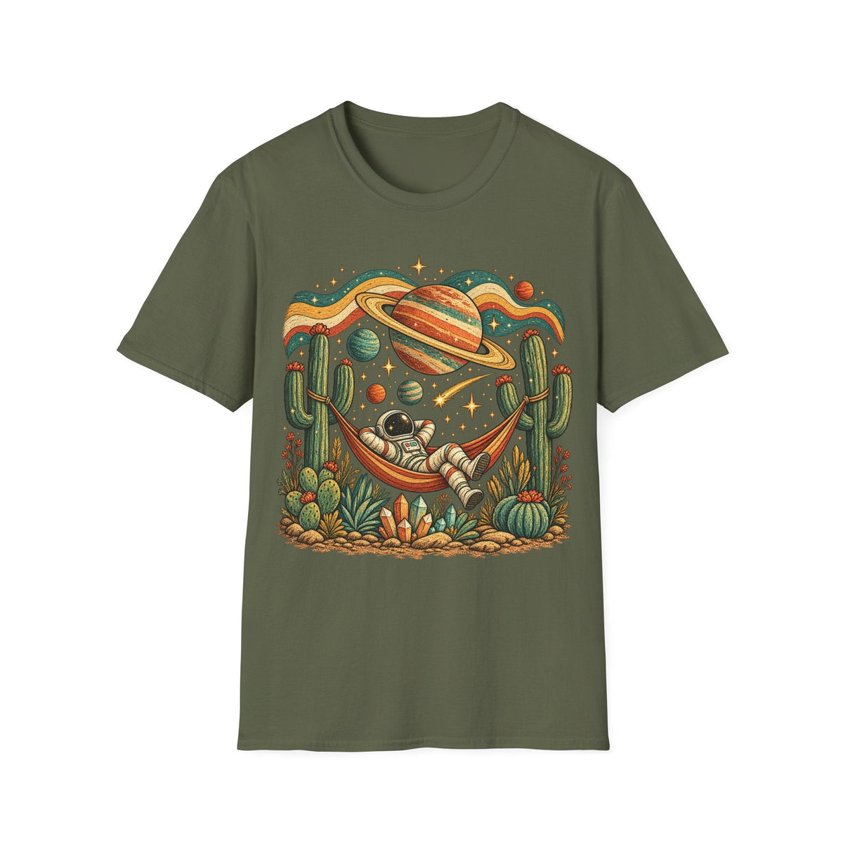Folk Hammock Astronaut T-Shirt product image 11