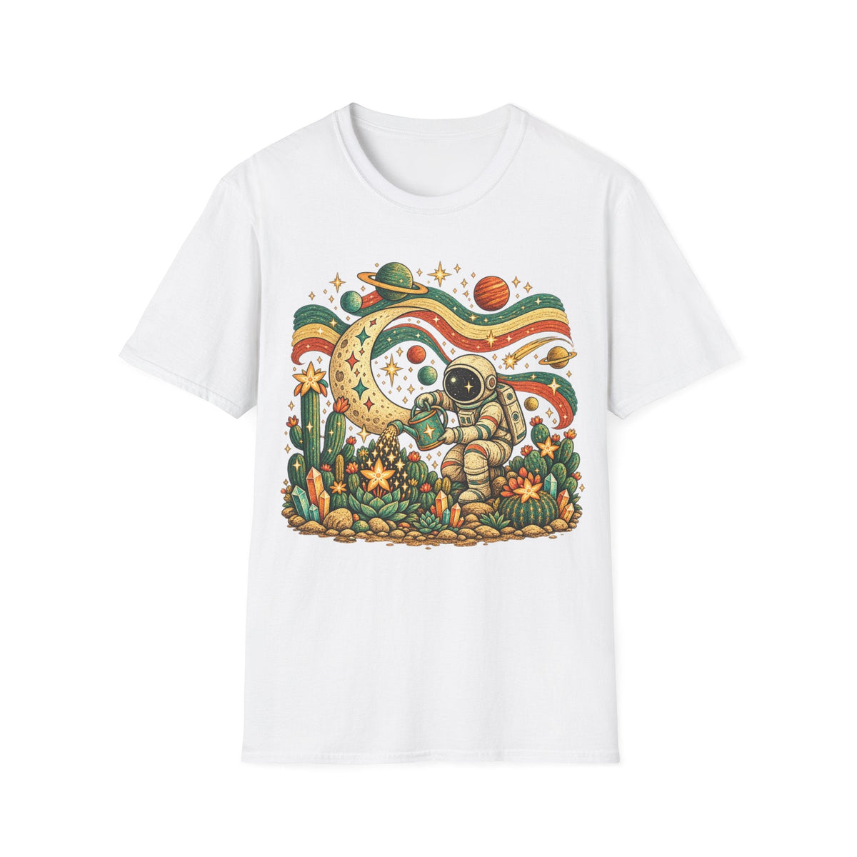 Folk Astronaut Gardener T-Shirt product image 8