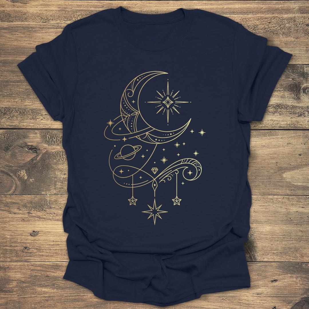 Ornate Gold Crescent Moon product image 1