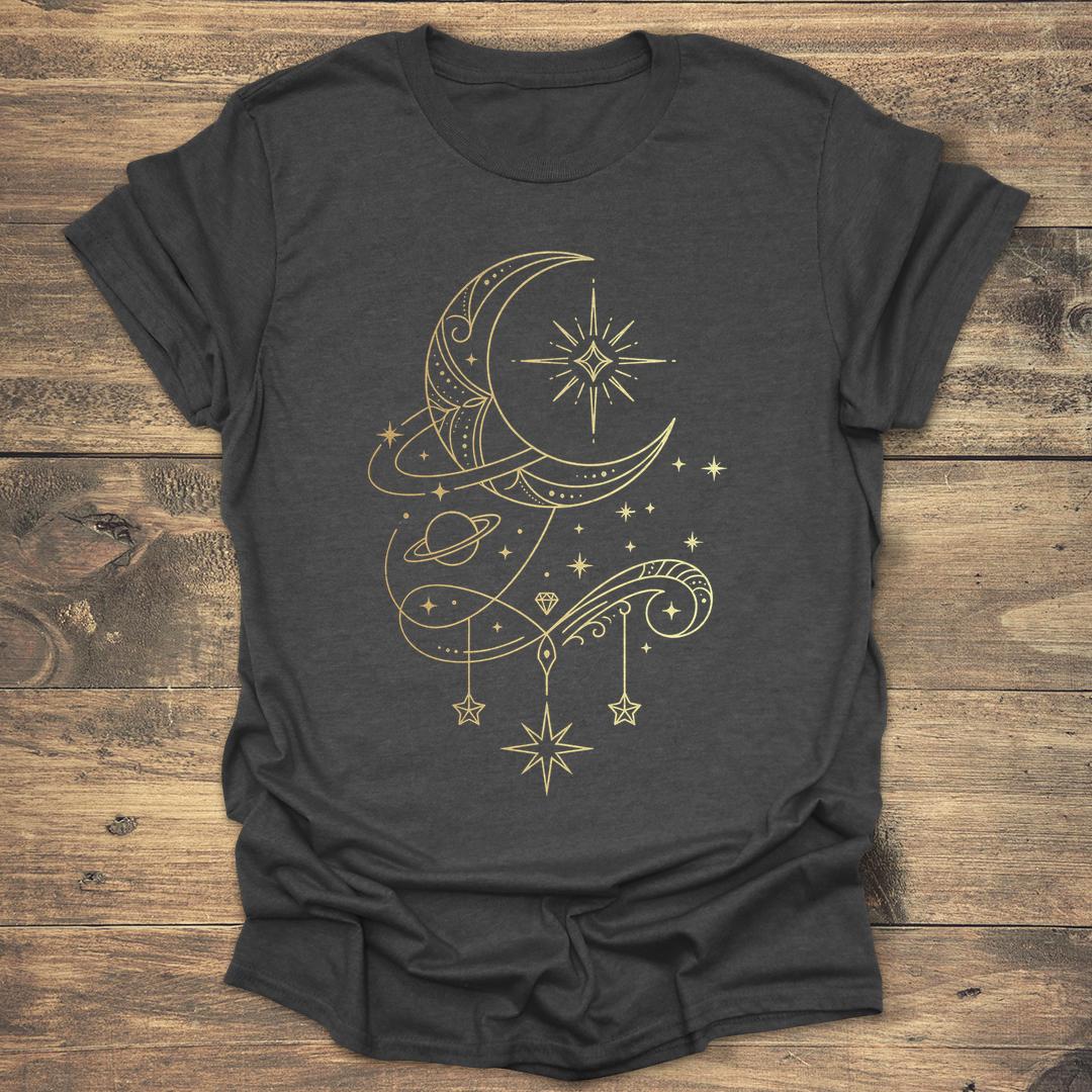 Ornate Gold Crescent Moon product image 4