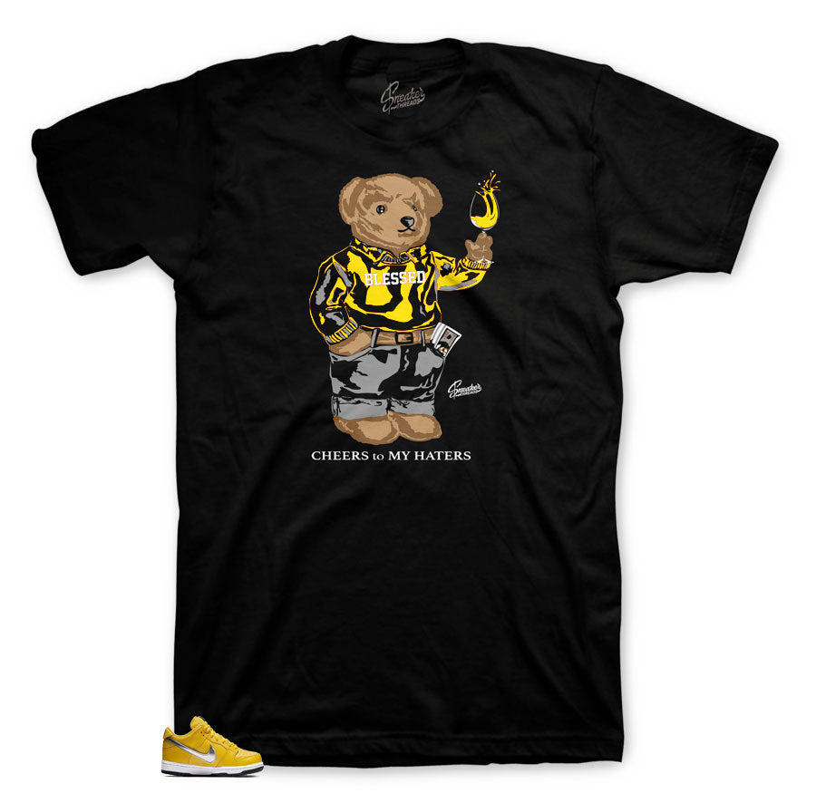 Dunk SB Canary Diamond Cheers Bear Shirt