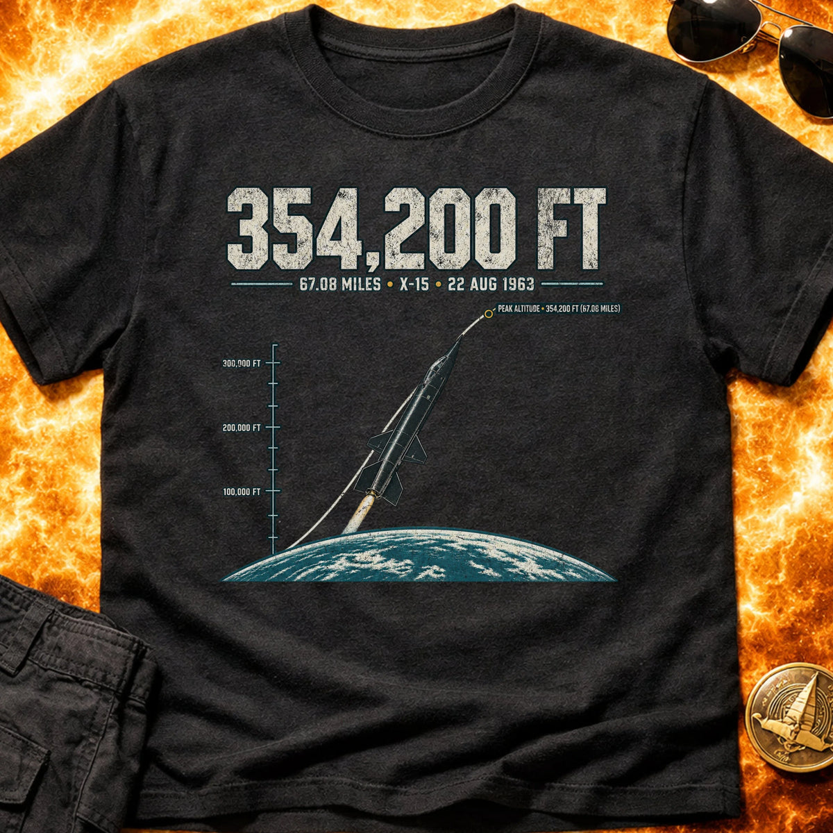 354200 Feet T-Shirt product image 2