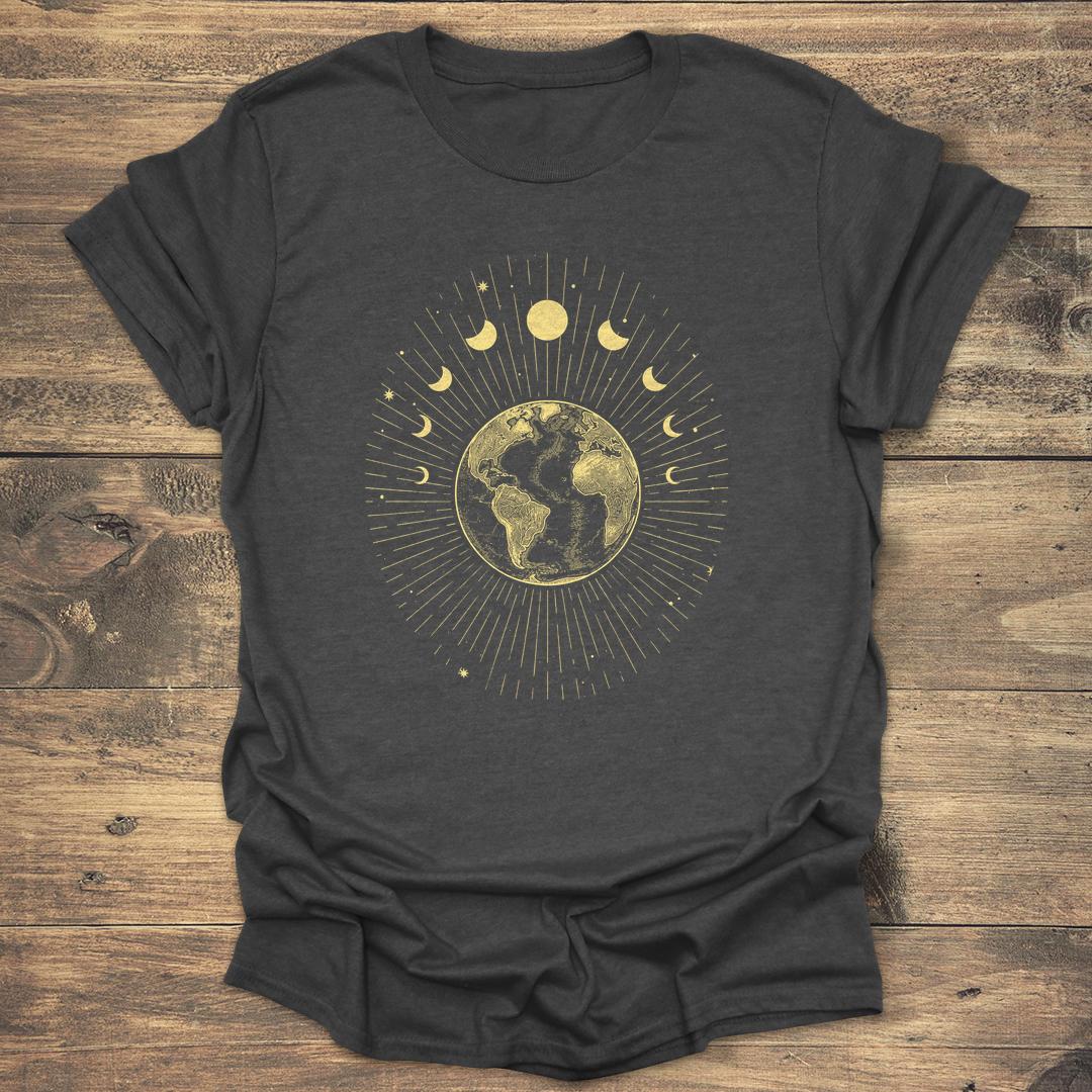 Gold Celestial Earth and Moon Phases product image 2