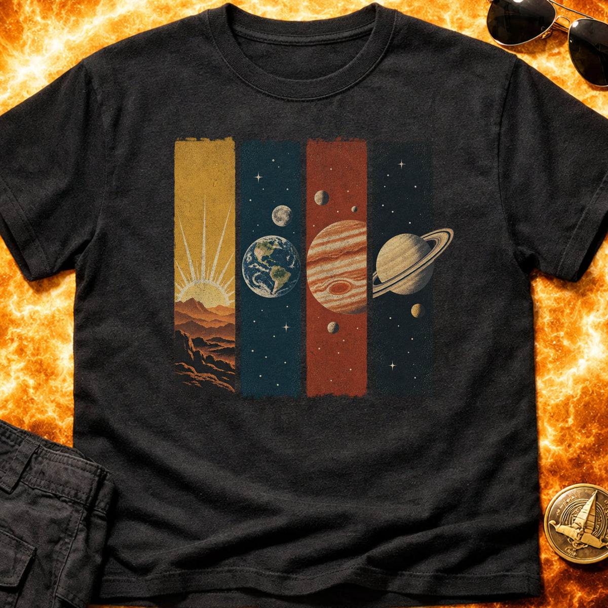 4 Planet Panels T-Shirt product image 3