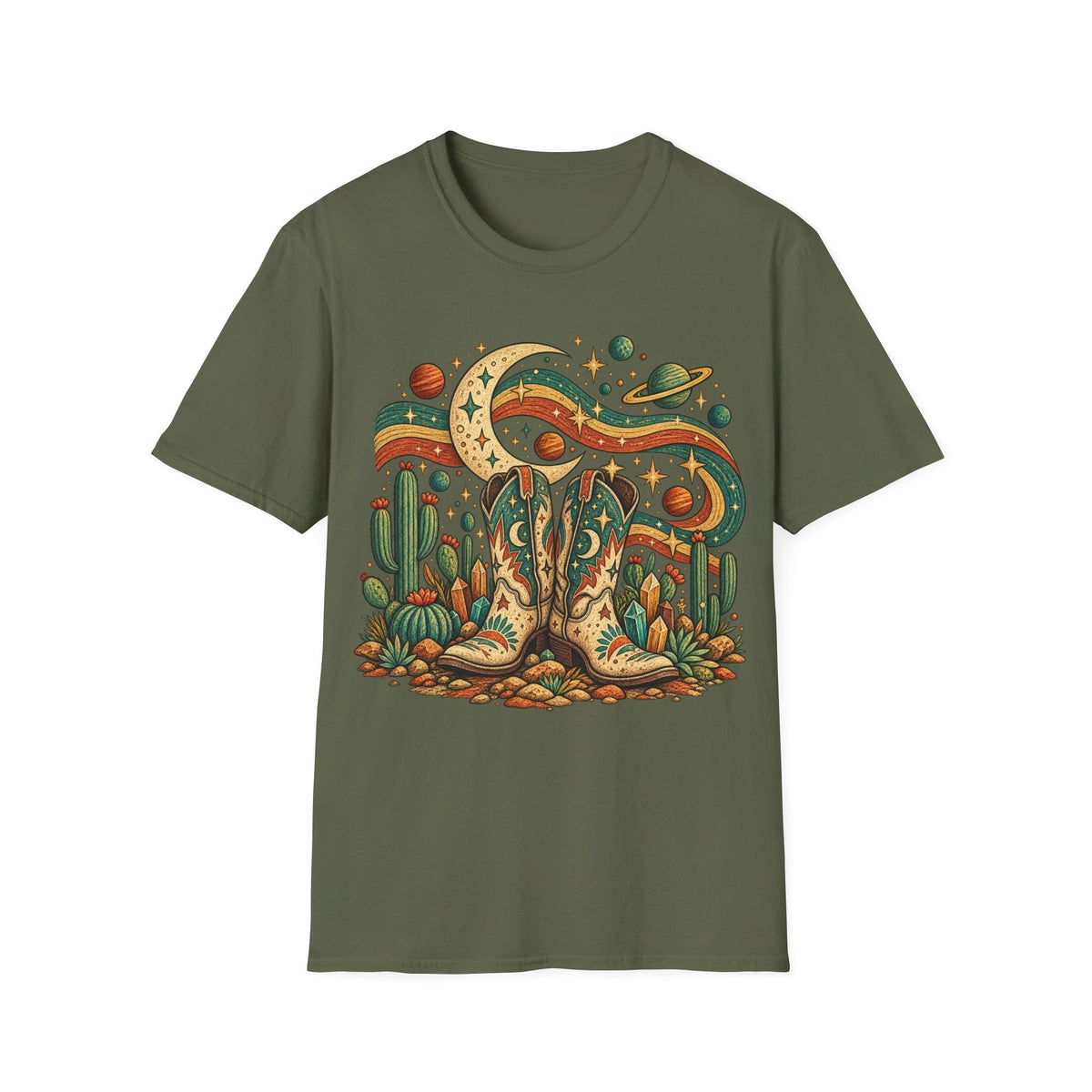 Folk Cosmic Boots T-Shirt product image 10