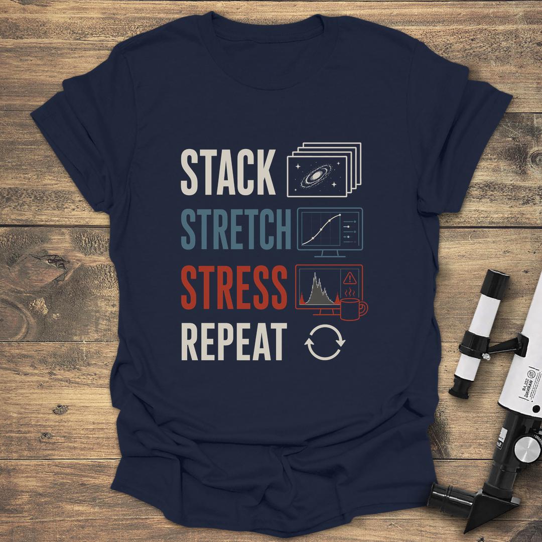 Stack Stretch Stress Repeat Funny Astrophotography product image 3