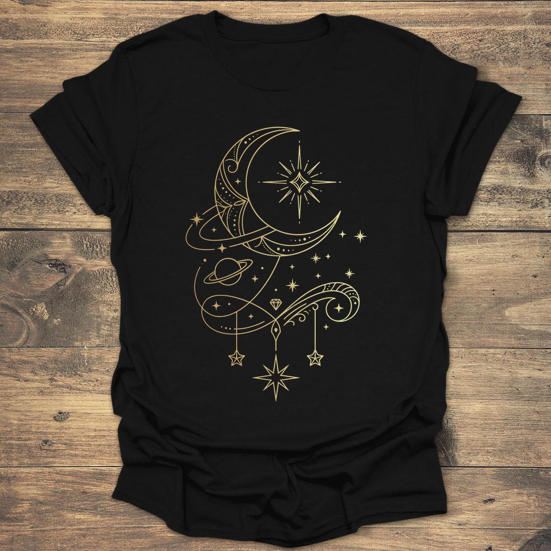 Ornate Gold Crescent Moon product image 2