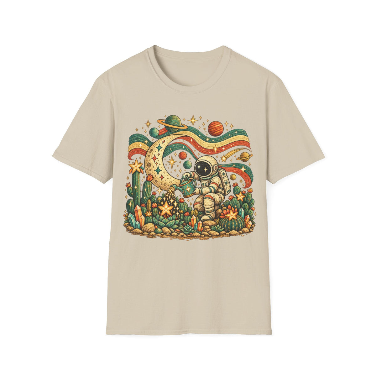 Folk Astronaut Gardener T-Shirt product image 10