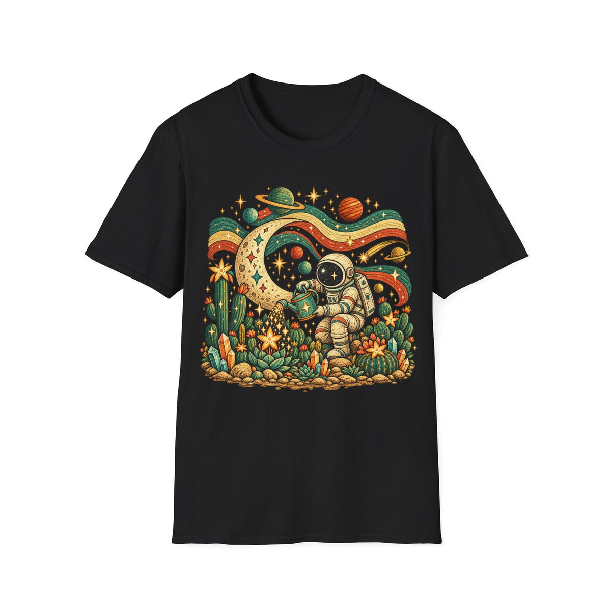 Folk Astronaut Gardener T-Shirt product image 9