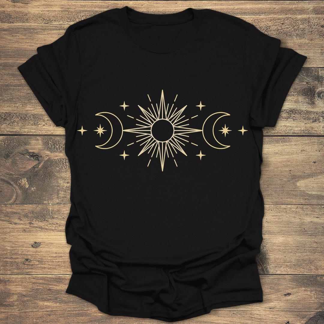 Celestial Triple Moon and Sun