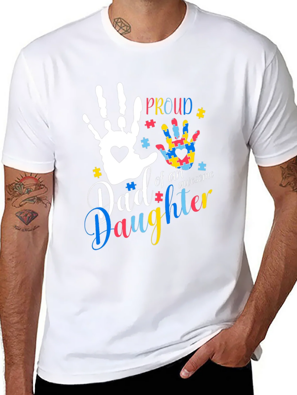 Proud Autism Dad T-Shirt product image 7