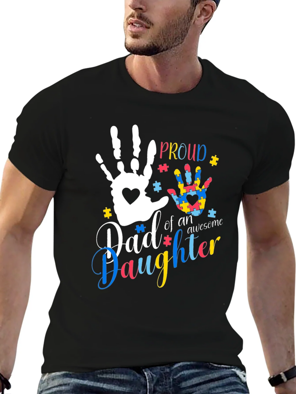 Proud Autism Dad T-Shirt product image 6