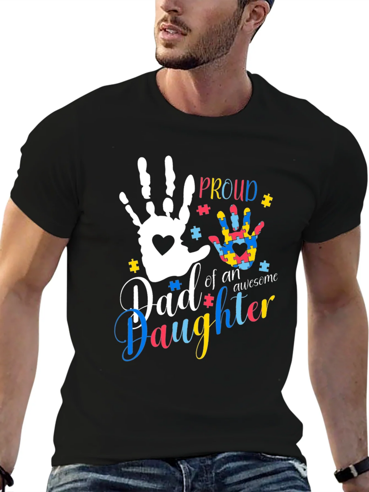 Proud Autism Dad T-Shirt product image 6