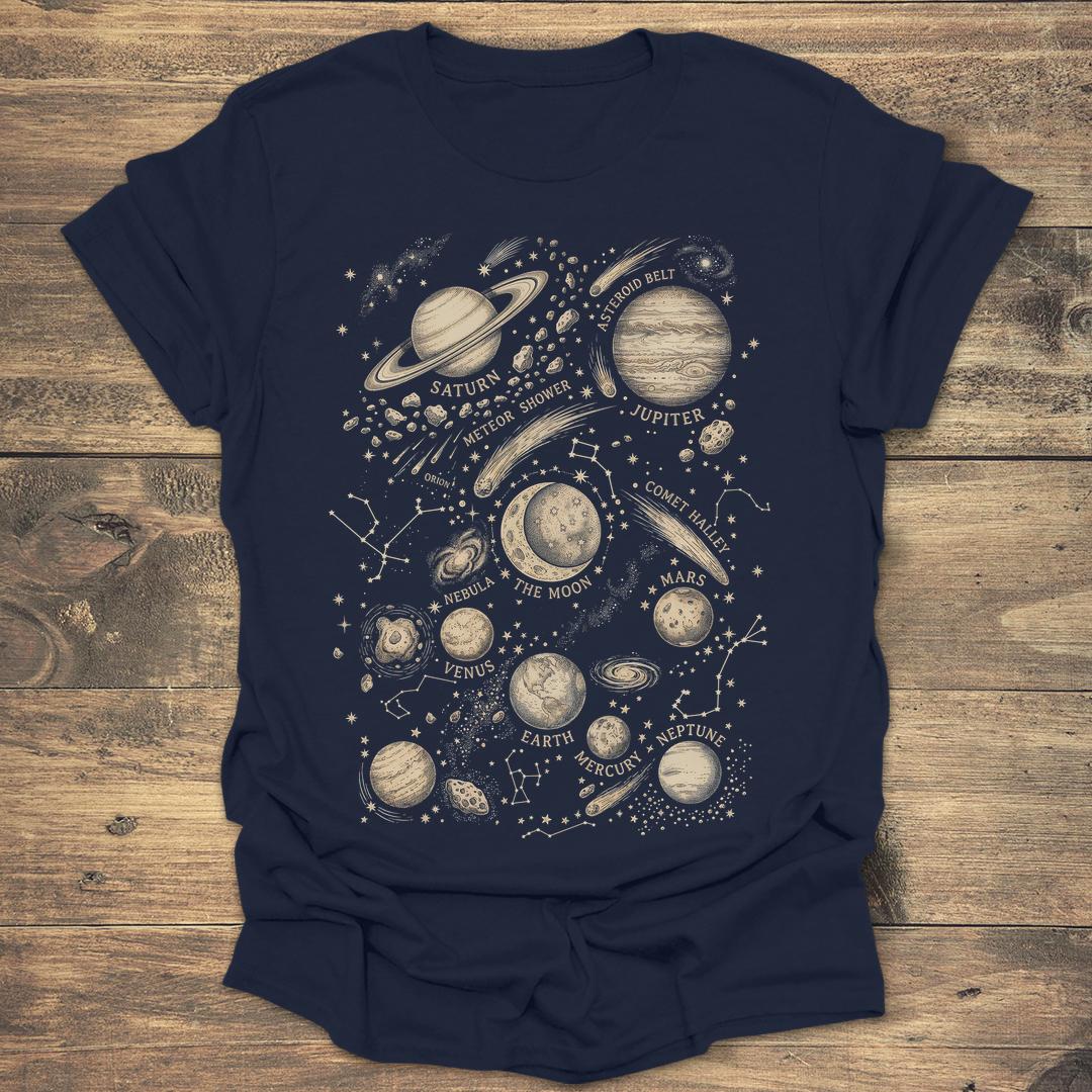 Antique Solar System Map Vintage Astronomy product image 4