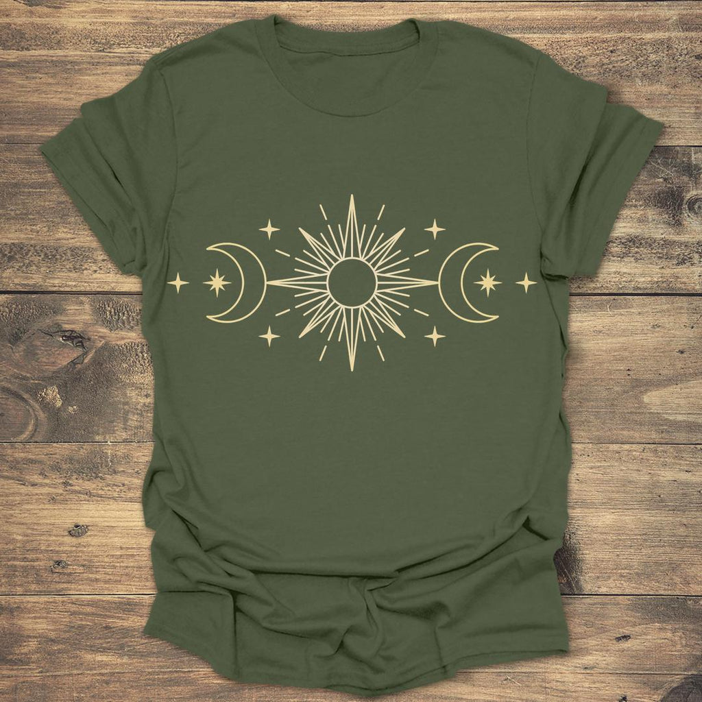 Celestial Triple Moon and Sun