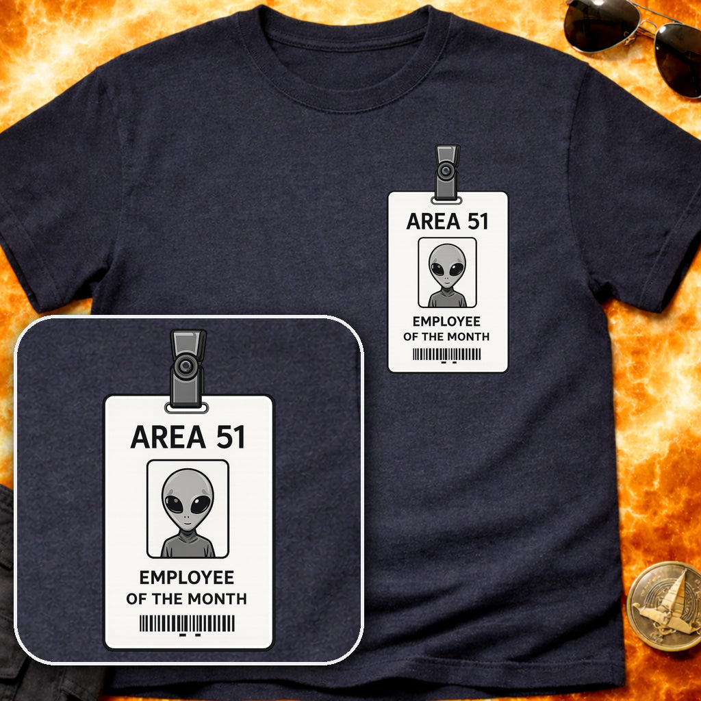 Area 51 Employee Pocket T-Shirt product image 4