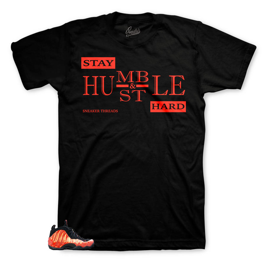 Foamposite Habanero Red Humble Shirt