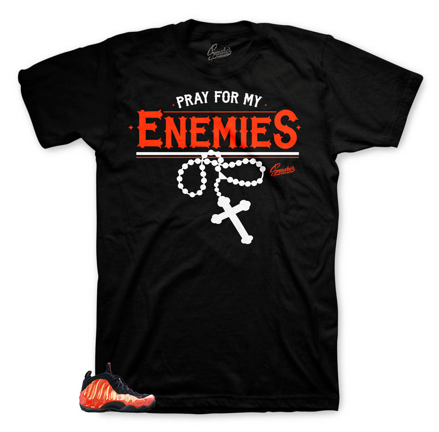 Foamposite Habanero Red Enemies Shirt