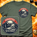 Houston I am the Problem Helmet Pocket Patch T-Shirt product image 1