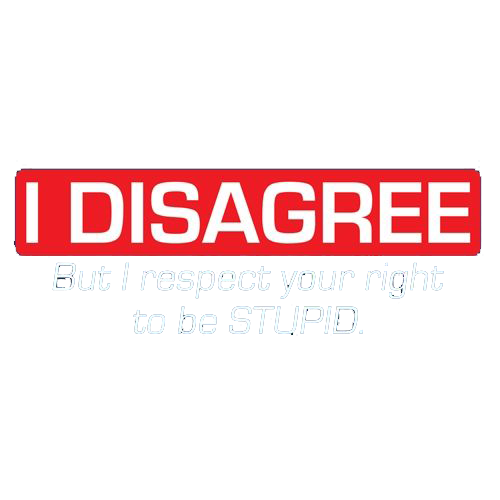 I Disagree. But I Respect Your Right To Be Stupid T-Shirt product image 3