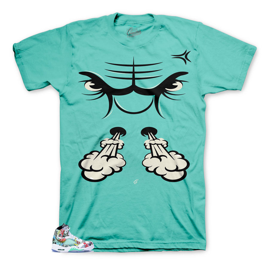 Retro 5 Wings Raging Face Shirt