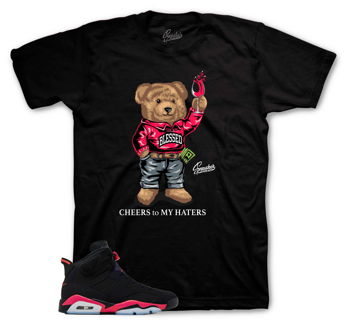 Retro 6 Infrared Cheers Bear Shirt