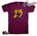 Retro 7 Low Bordeaux Toro Shirt