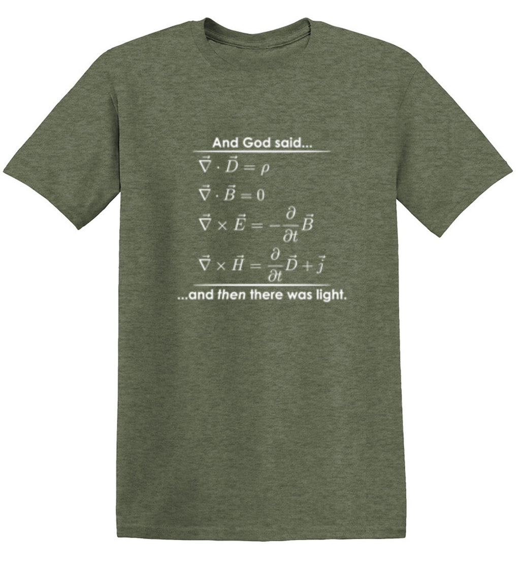 And God Said Then There Was Light T-Shirt product image 1
