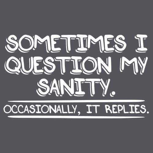Sometimes I Question My Sanity. Occasionally It Replies. product image 2
