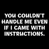 You Couldn't Handle Me Even If I Came With Instructions product image 3
