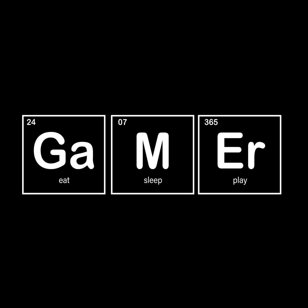 24 07 365 GAMER Eat Sleep Play T-Shirt product image 2