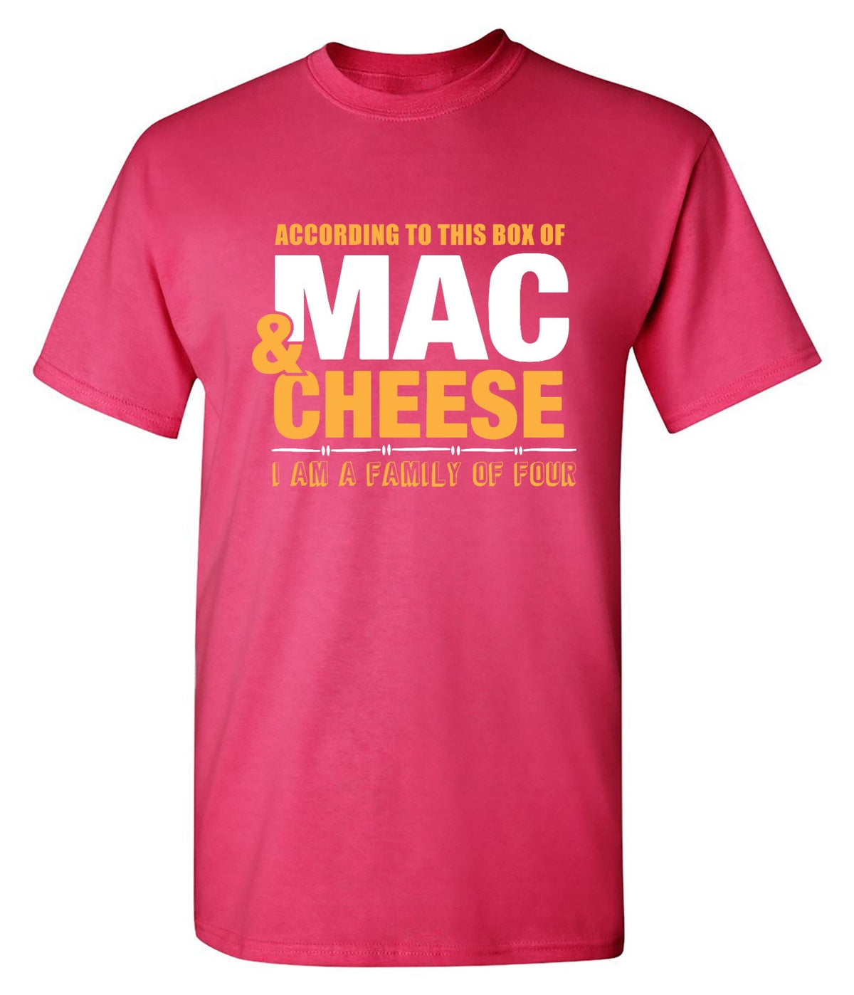 According To This Box Of Mac & Cheese T-Shirt product image 1