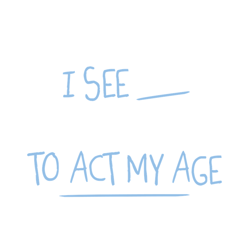 I See No Go Reason To Act My Age T-Shirt product image 2