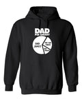 Dad Pie Chart, Jokes Black Hoodie T-Shirt product image 1