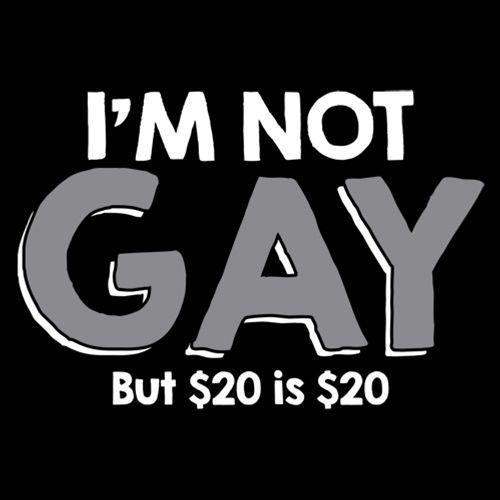I'm Not Gay But $20 is $20 T-Shirt product image 3