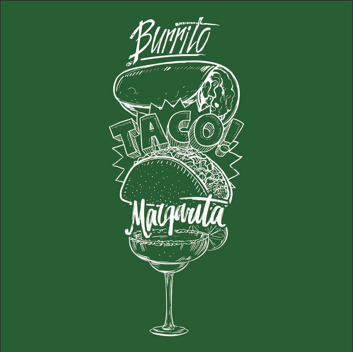 Burrito, Taco!, Margarita, Graphic Shirt product image 2