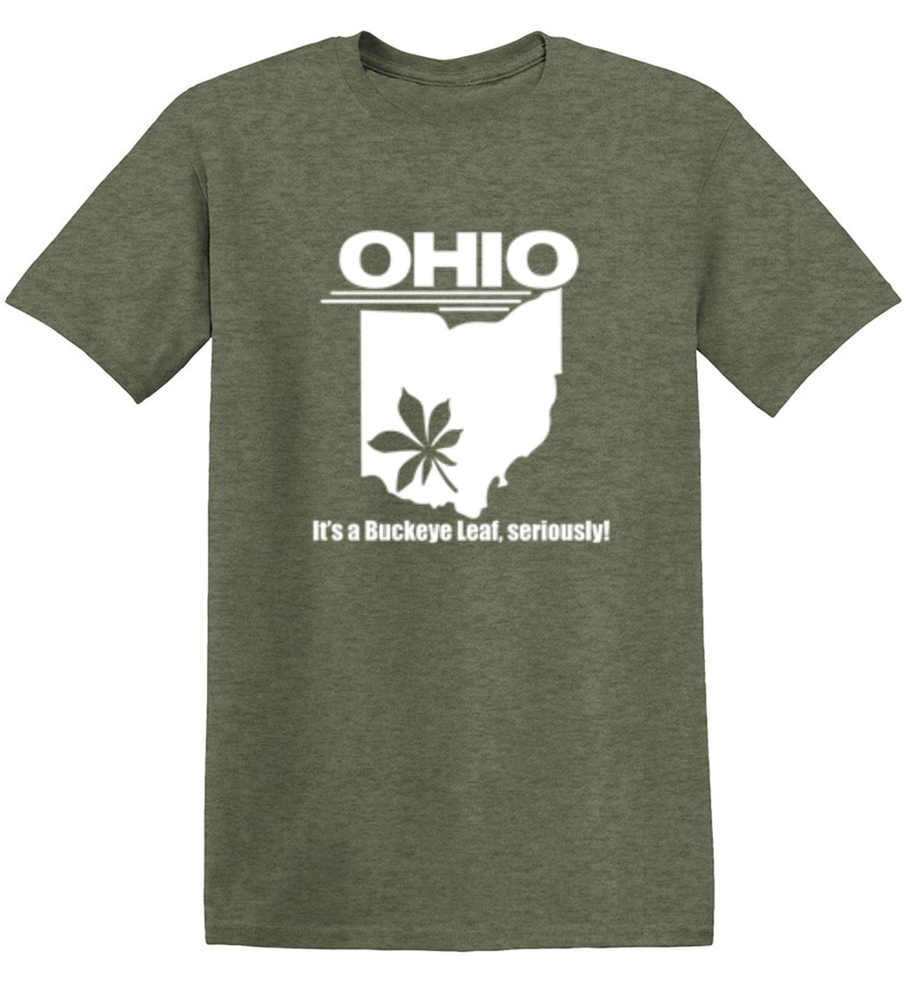 Ohio It's A Buckeye Leaf Seriously T-Shirt product image 1