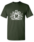 Hit Hard, Run Fast, Turn Left Baseball Shirt product image 1