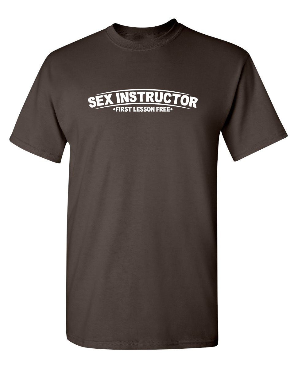 Sex Instructor First Lesson Free T-Shirt product image 1