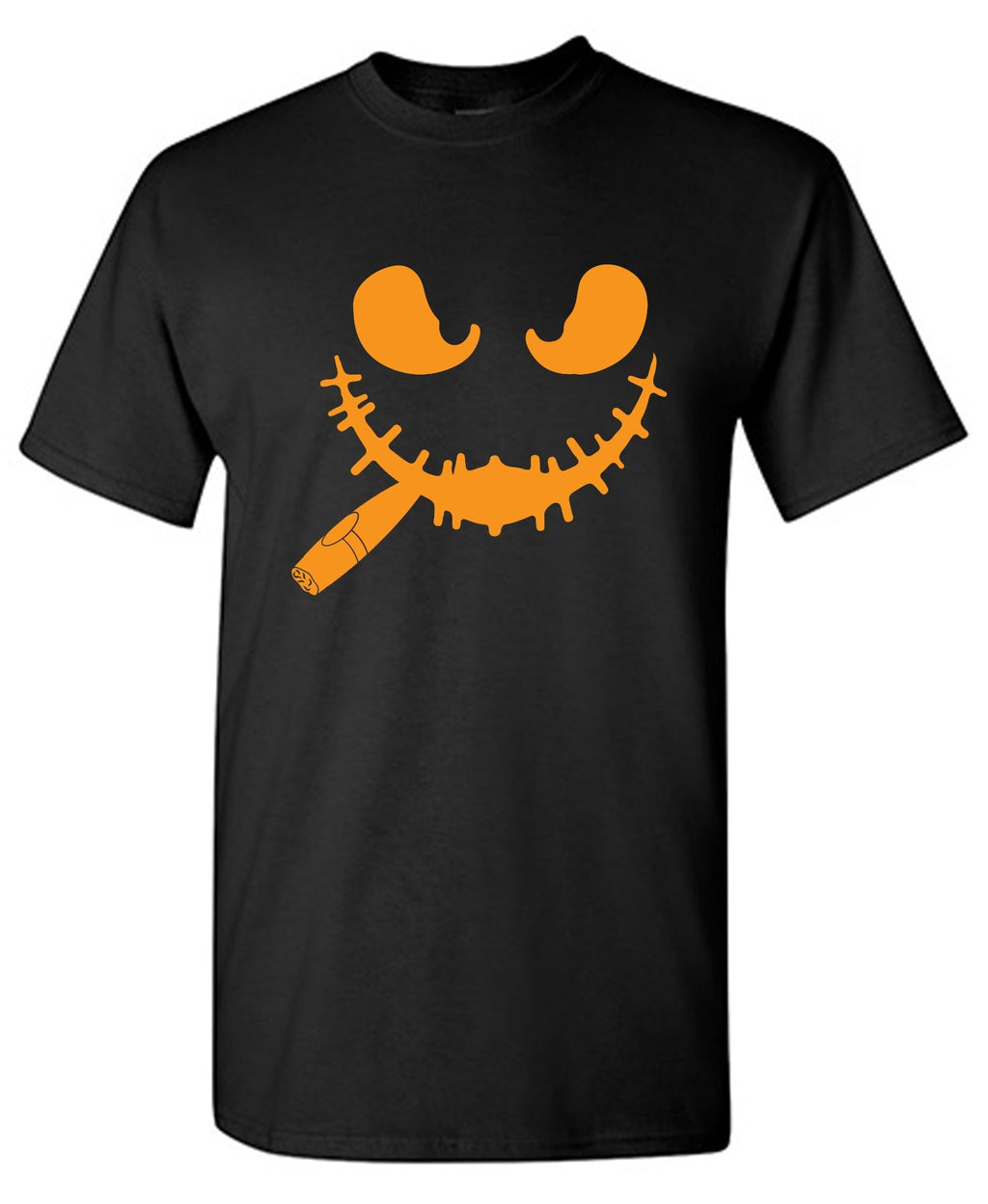 Pumpkin Having Cigar T Shirt product image 1