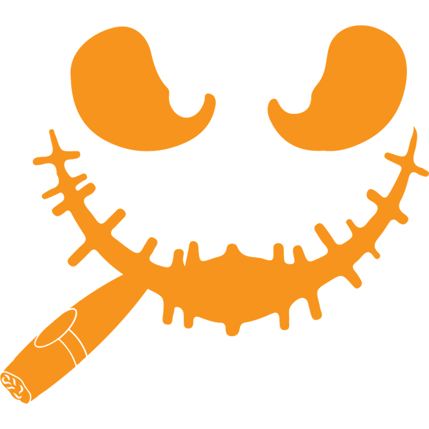 Pumpkin Having Cigar Hoodie T-Shirt product image 2