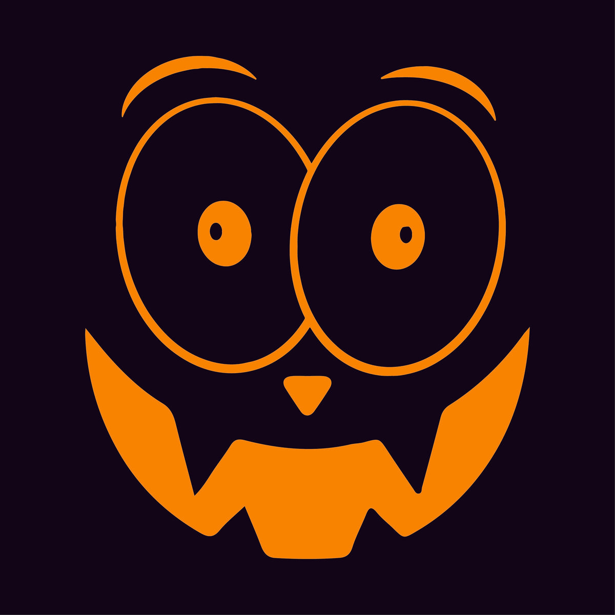 Pumpkin Big Eyes T Shirt product image 2