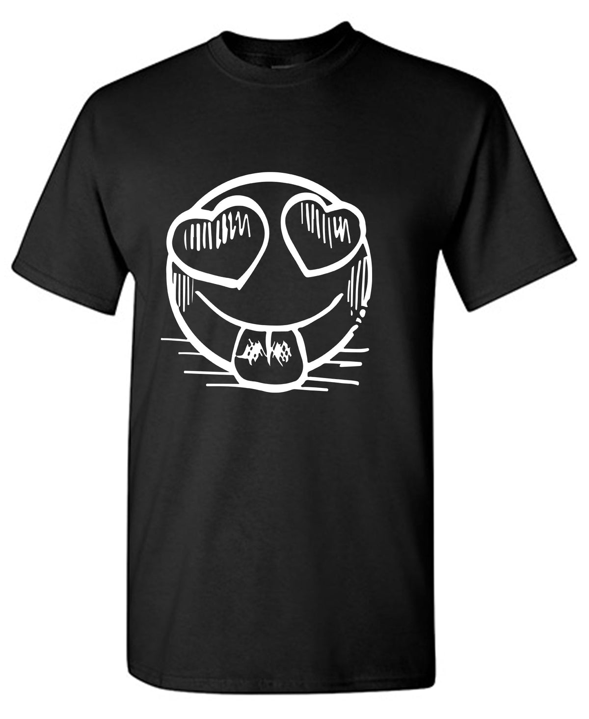 Smiley Heart Eyes Emoji Graphic Tee product image 1