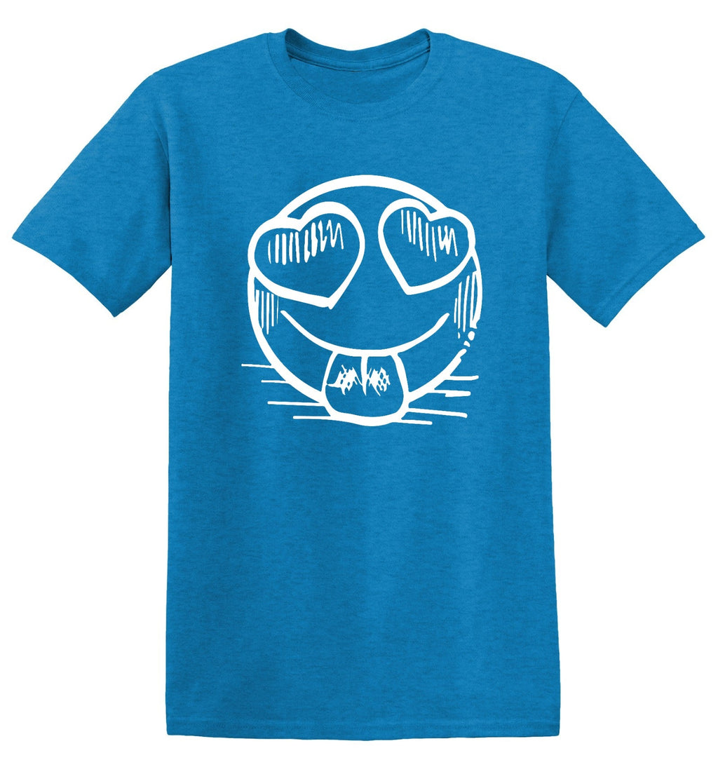 Smiley Heart Eyes Emoji Graphic Tee product image 1