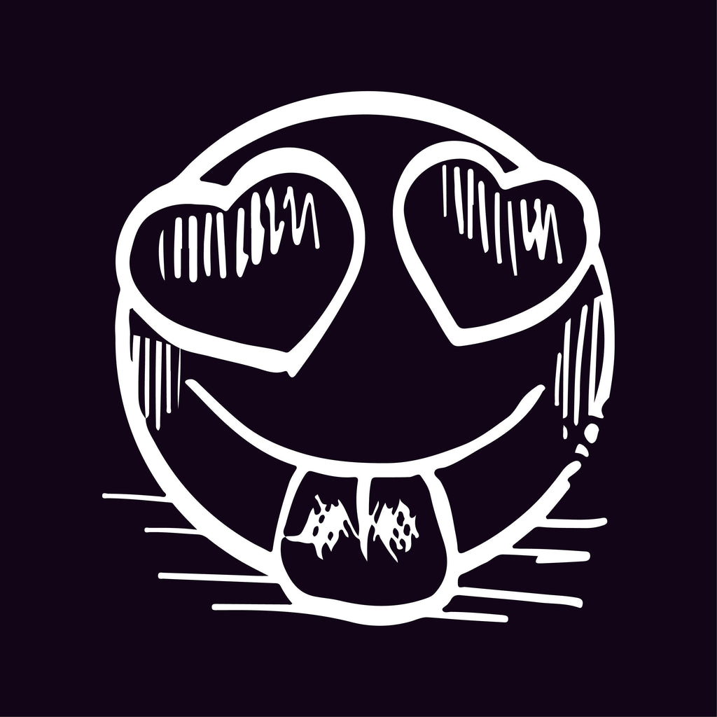 Smiley Heart Eyes Emoji Graphic Tee product image 2