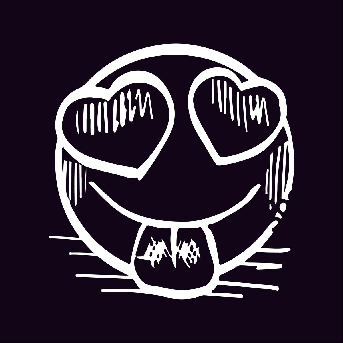 Smiley Heart Eyes Emoji Graphic Tee product image 2