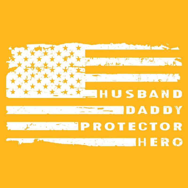 Husband Daddy Protector Hero Fathers Day T Shirt product image 2