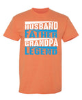 Husband Father Grandpa Legend Fathers Day T Shirt product image 1